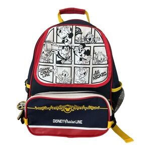 Disney Cruise Line Kids Backpack - Red and Black